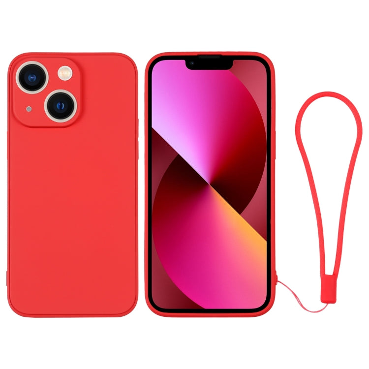 Silicone Phone Case with Wrist Strap, For iPhone 13