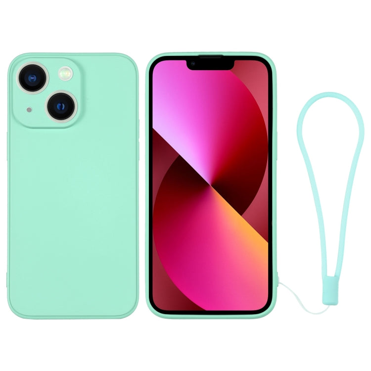 Silicone Phone Case with Wrist Strap, For iPhone 13