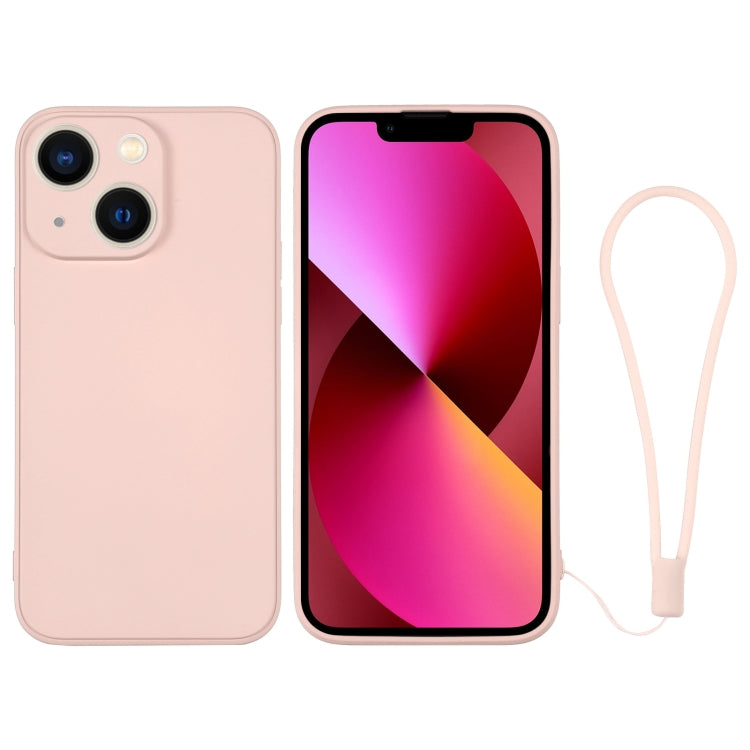 Silicone Phone Case with Wrist Strap, For iPhone 13