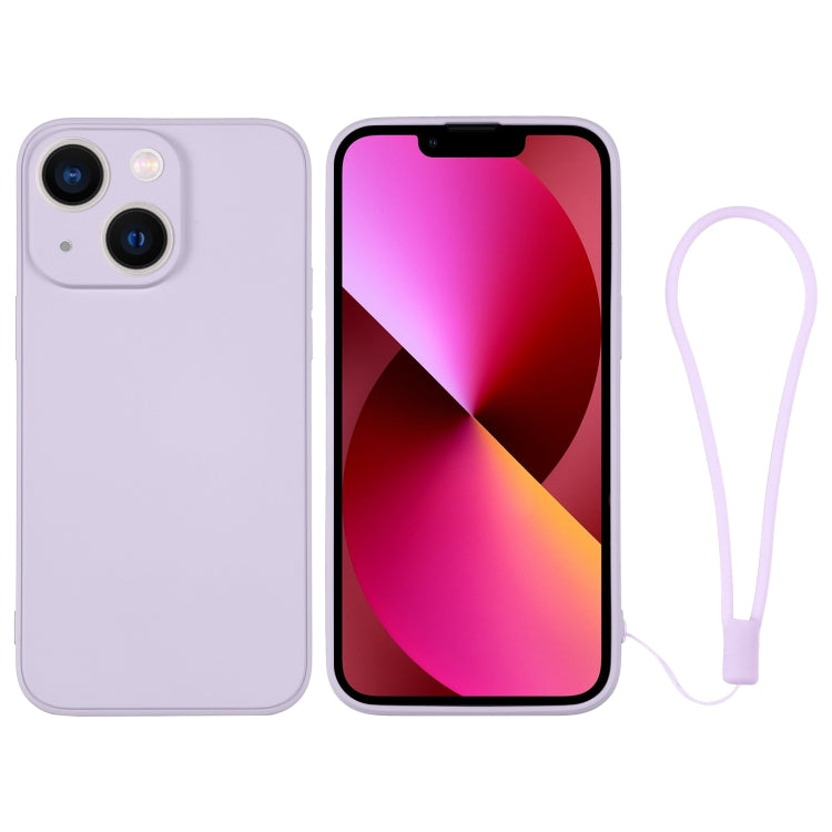 Silicone Phone Case with Wrist Strap, For iPhone 13
