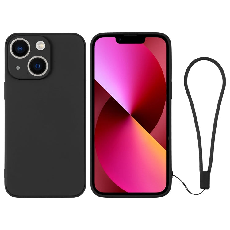Silicone Phone Case with Wrist Strap, For iPhone 13