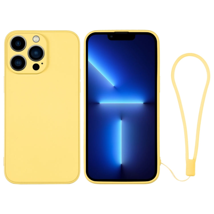 Silicone Phone Case with Wrist Strap, For iPhone 13 Pro