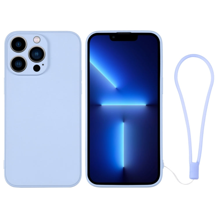 Silicone Phone Case with Wrist Strap, For iPhone 13 Pro