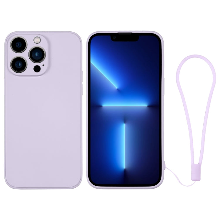 Silicone Phone Case with Wrist Strap, For iPhone 13 Pro