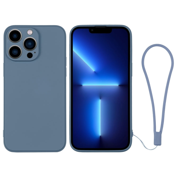 Silicone Phone Case with Wrist Strap, For iPhone 13 Pro