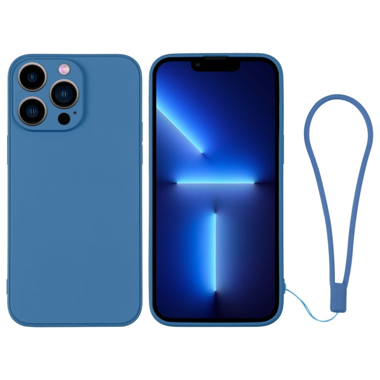 Silicone Phone Case with Wrist Strap, For iPhone 13 Pro