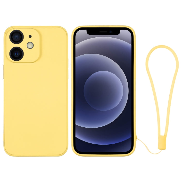 Silicone Phone Case with Wrist Strap, For iPhone 12 mini