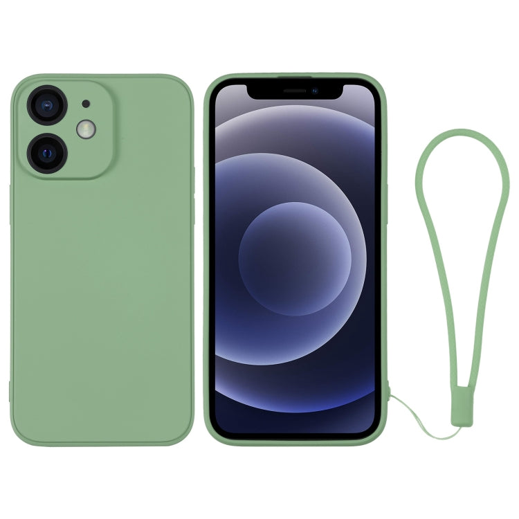 Silicone Phone Case with Wrist Strap, For iPhone 12 mini