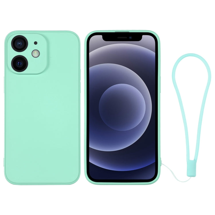 Silicone Phone Case with Wrist Strap, For iPhone 12 mini