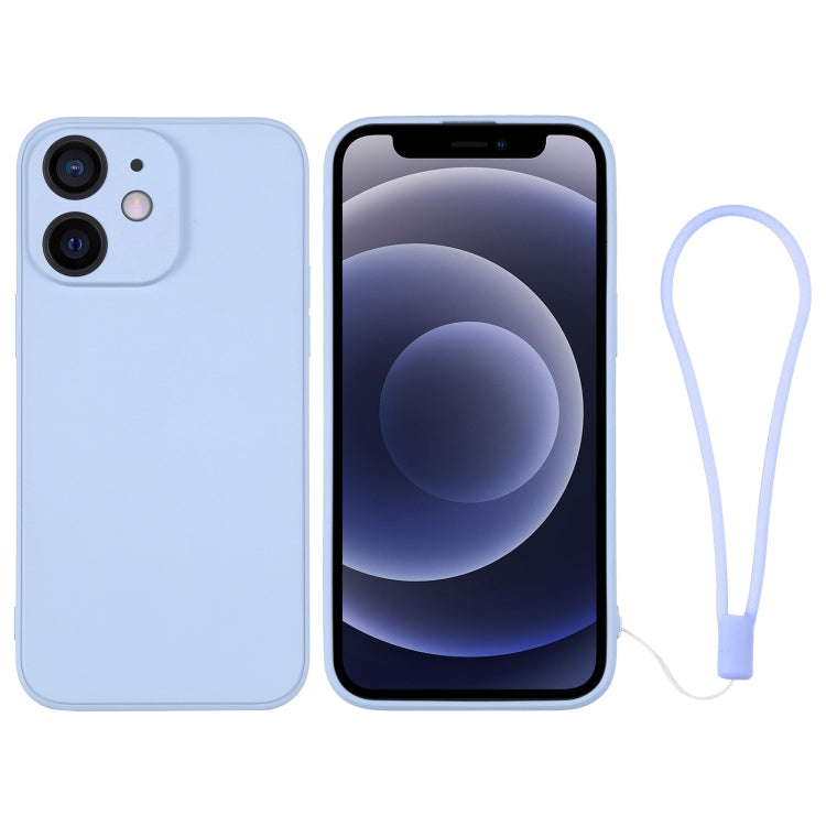 Silicone Phone Case with Wrist Strap, For iPhone 12 mini