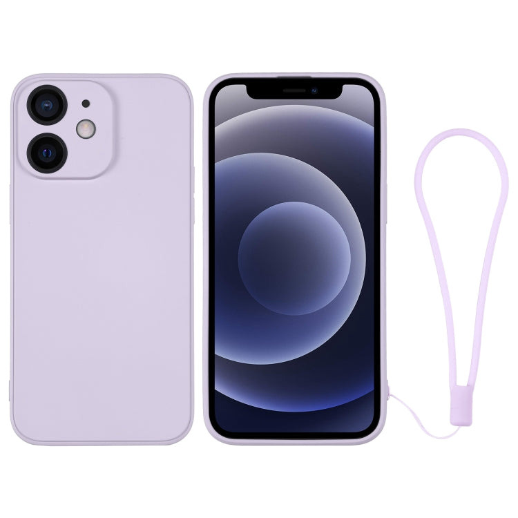 Silicone Phone Case with Wrist Strap, For iPhone 12 mini