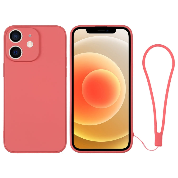Silicone Phone Case with Wrist Strap, For iPhone 12