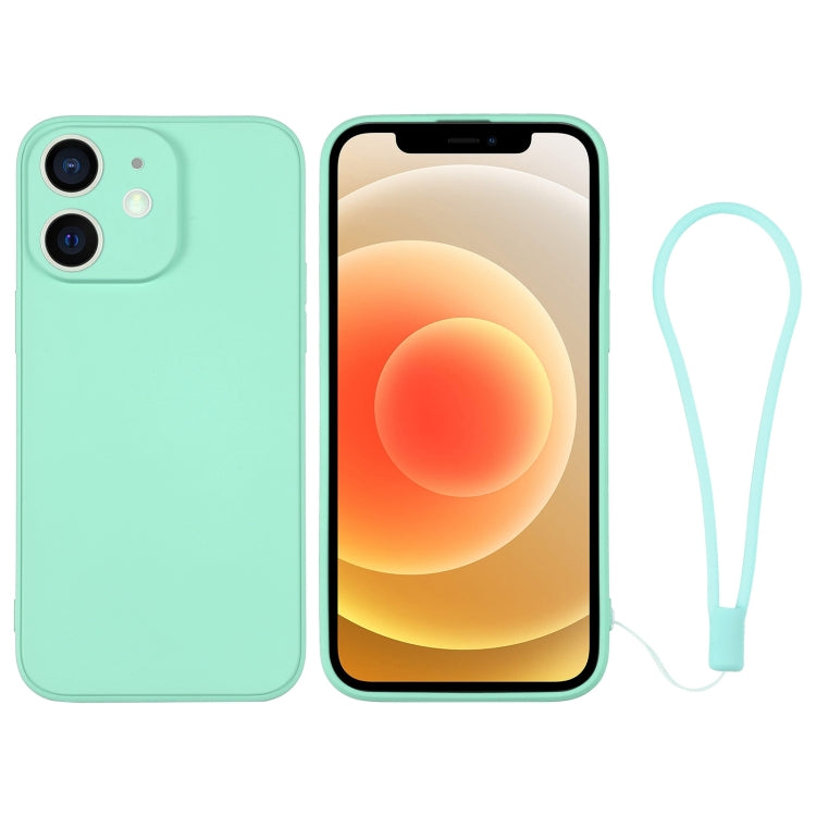 Silicone Phone Case with Wrist Strap, For iPhone 12