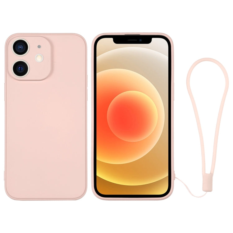 Silicone Phone Case with Wrist Strap, For iPhone 12