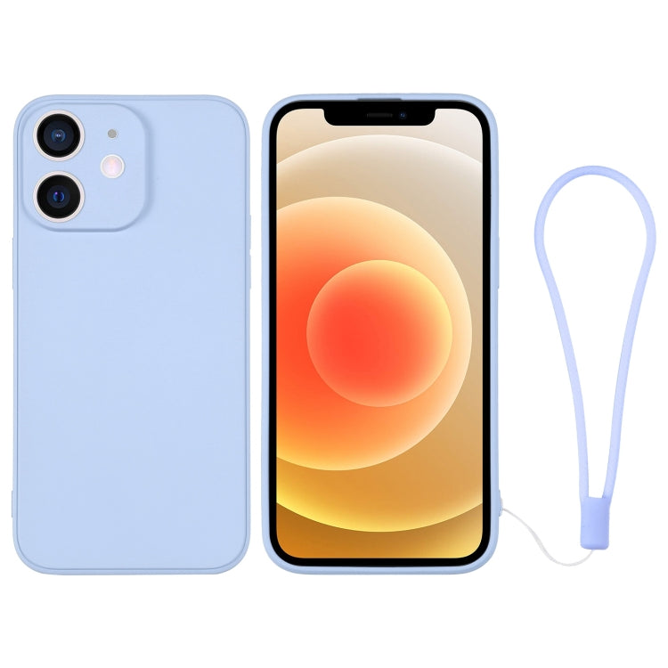 Silicone Phone Case with Wrist Strap, For iPhone 12