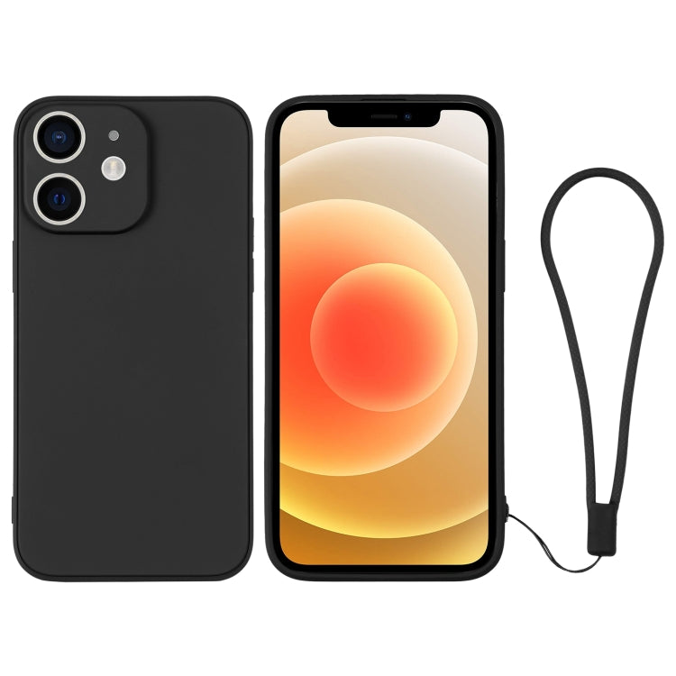 Silicone Phone Case with Wrist Strap, For iPhone 12