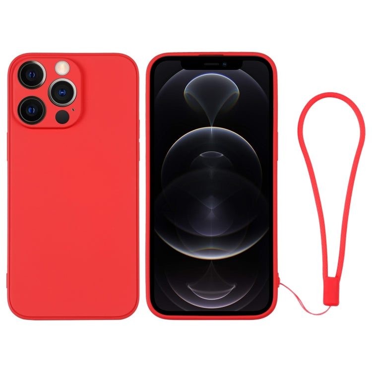 Silicone Phone Case with Wrist Strap, For iPhone 12 Pro