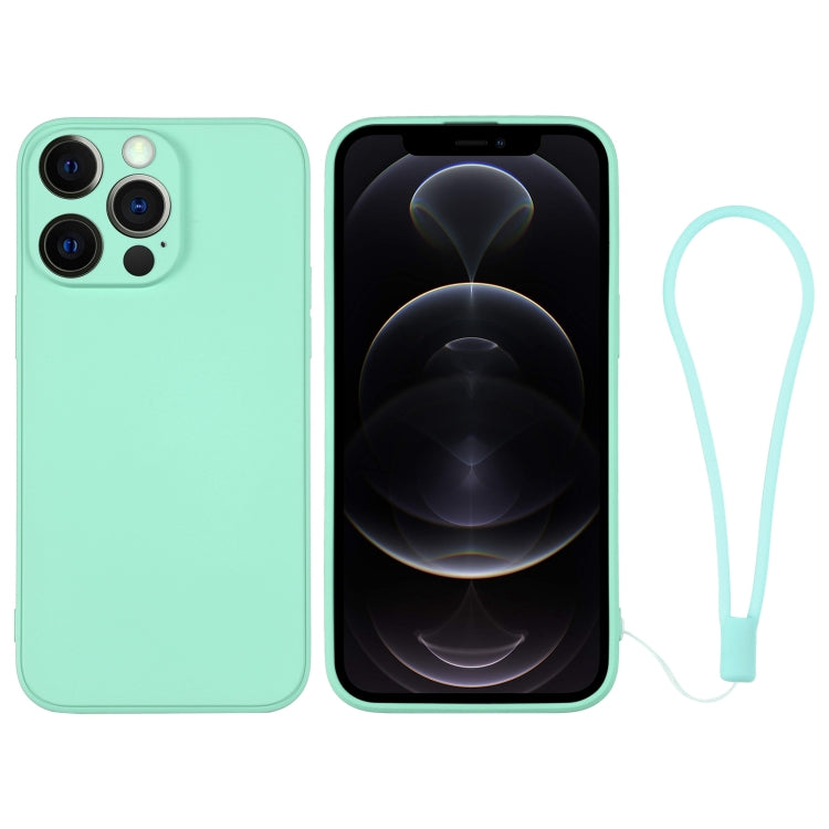 Silicone Phone Case with Wrist Strap, For iPhone 12 Pro