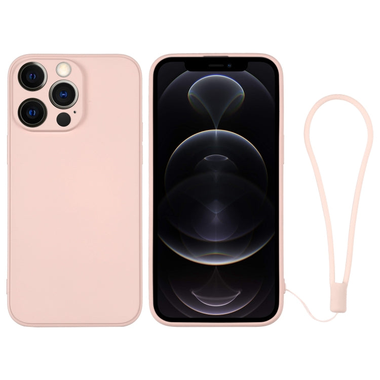 Silicone Phone Case with Wrist Strap, For iPhone 12 Pro