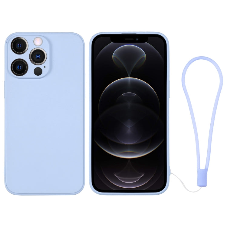 Silicone Phone Case with Wrist Strap, For iPhone 12 Pro
