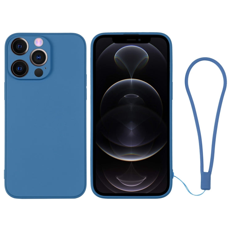 Silicone Phone Case with Wrist Strap, For iPhone 12 Pro