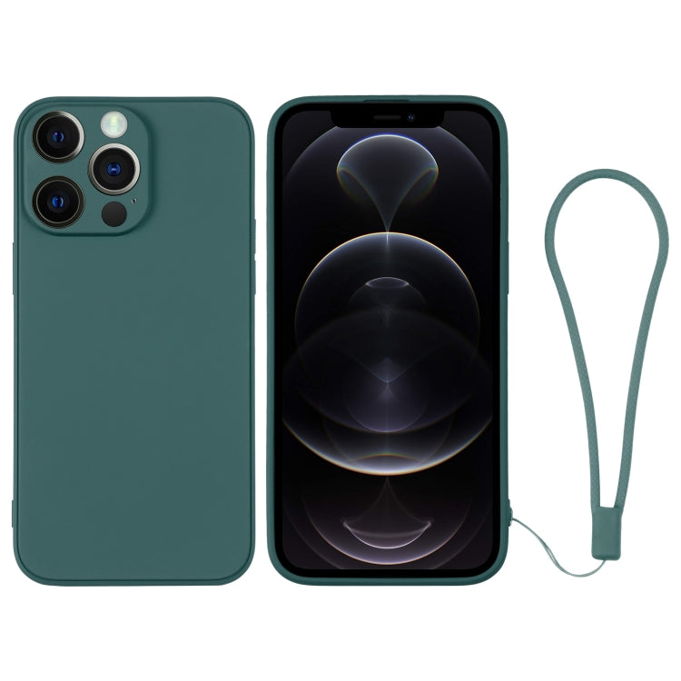 Silicone Phone Case with Wrist Strap, For iPhone 12 Pro