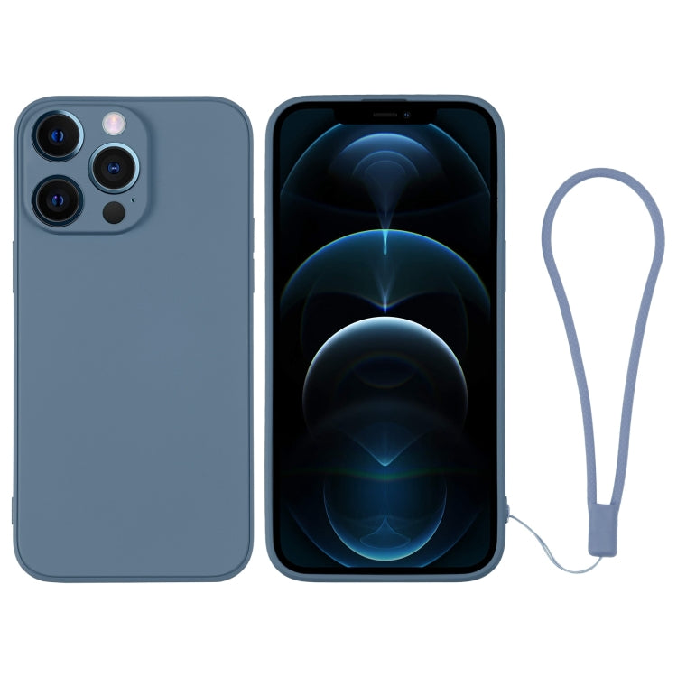 Silicone Phone Case with Wrist Strap, For iPhone 12 Pro Max