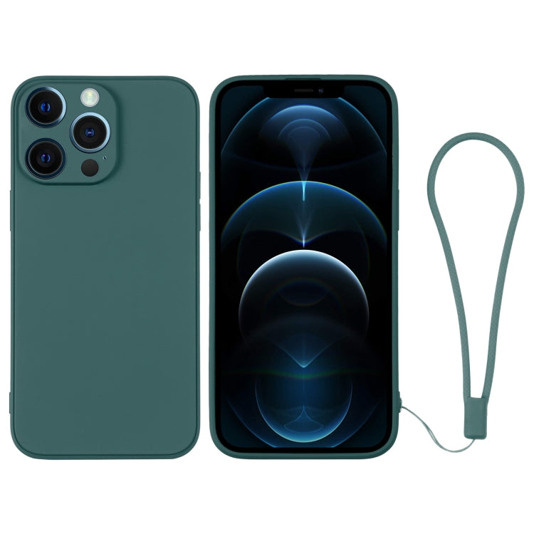 Silicone Phone Case with Wrist Strap, For iPhone 12 Pro Max