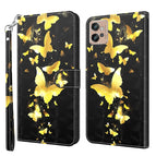 For Motorola Moto G32 / Gold Butterfly