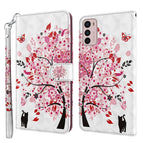 For Motorola Moto G42 / Cat Under The Tree