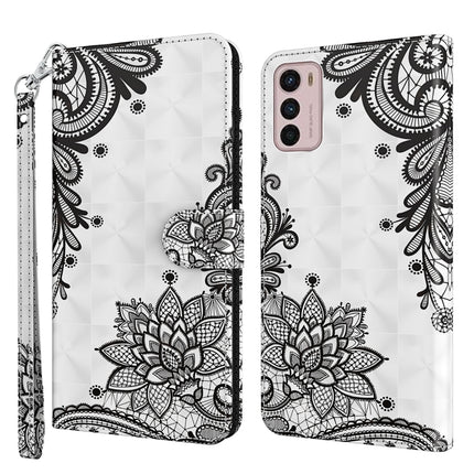 3D Painting Pattern TPU + PU Leather Phone Case, For Motorola Moto G32, For Motorola Moto G42