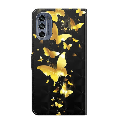 3D Painting Pattern TPU + PU Leather Phone Case, For Motorola Moto G62, For Honor Magic4 Lite 4G/5G