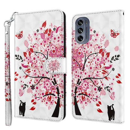 3D Painting Pattern TPU + PU Leather Phone Case, For Motorola Moto G62, For Honor Magic4 Lite 4G/5G
