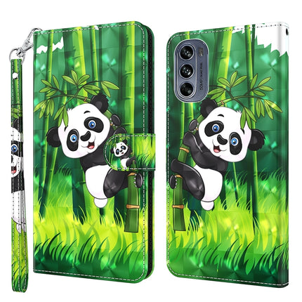 3D Painting Pattern TPU + PU Leather Phone Case, For Motorola Moto G62, For Honor Magic4 Lite 4G/5G
