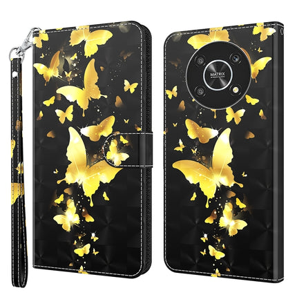 3D Painting Pattern TPU + PU Leather Phone Case, For Motorola Moto G62, For Honor Magic4 Lite 4G/5G