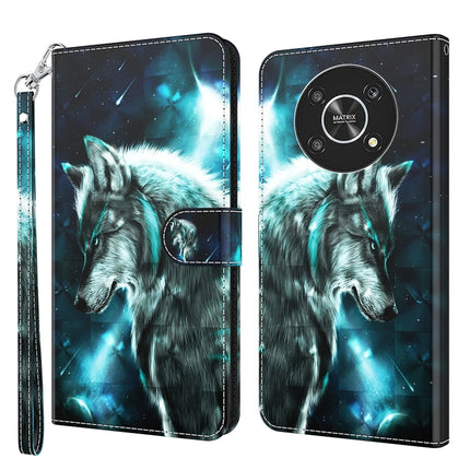 3D Painting Pattern TPU + PU Leather Phone Case, For Motorola Moto G62, For Honor Magic4 Lite 4G/5G