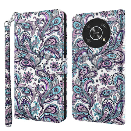 3D Painting Pattern TPU + PU Leather Phone Case, For Motorola Moto G62, For Honor Magic4 Lite 4G/5G