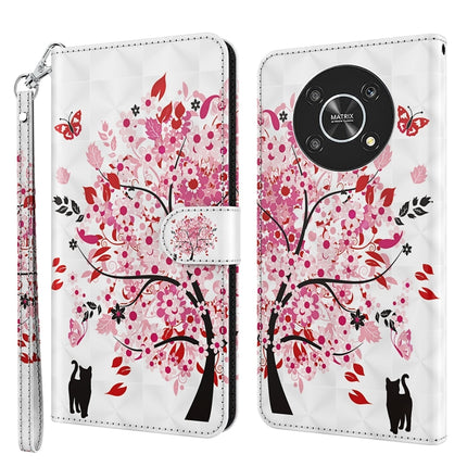 3D Painting Pattern TPU + PU Leather Phone Case, For Motorola Moto G62, For Honor Magic4 Lite 4G/5G
