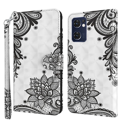 3D Painting Pattern TPU + PU Leather Phone Case, For OPPO Reno7 5G/Find X5 Lite, For vivo Y72 5G