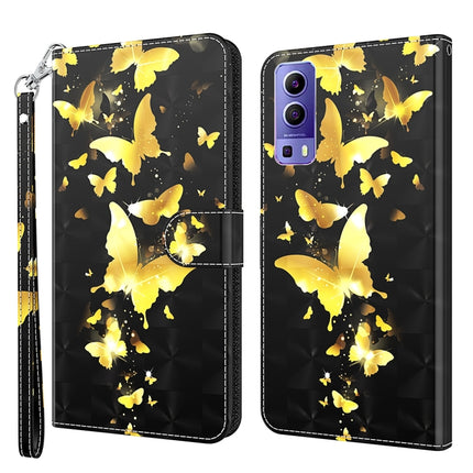 3D Painting Pattern TPU + PU Leather Phone Case, For OPPO Reno7 5G/Find X5 Lite, For vivo Y72 5G