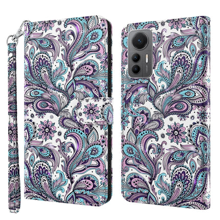 3D Painting Pattern TPU + PU Leather Phone Case, For Xiaomi 12 Lite 4G/5G