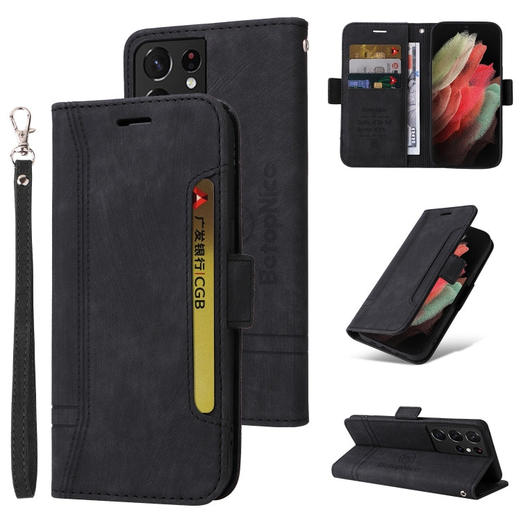 BETOPNICE Dual-side Buckle Leather Phone Case, For Samsung Galaxy S21 Ultra 5G, For Samsung Galaxy S22 5G, For Samsung Galaxy S22+ 5G, For Samsung Galaxy S22 Ultra 5G
