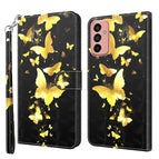 For Samsung Galaxy M13 4G / Gold Butterfly