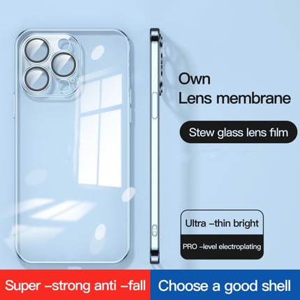 Dustproof Glass Lens Protection Electroplating Phone Case, For iPhone 14, For iPhone 14 Plus