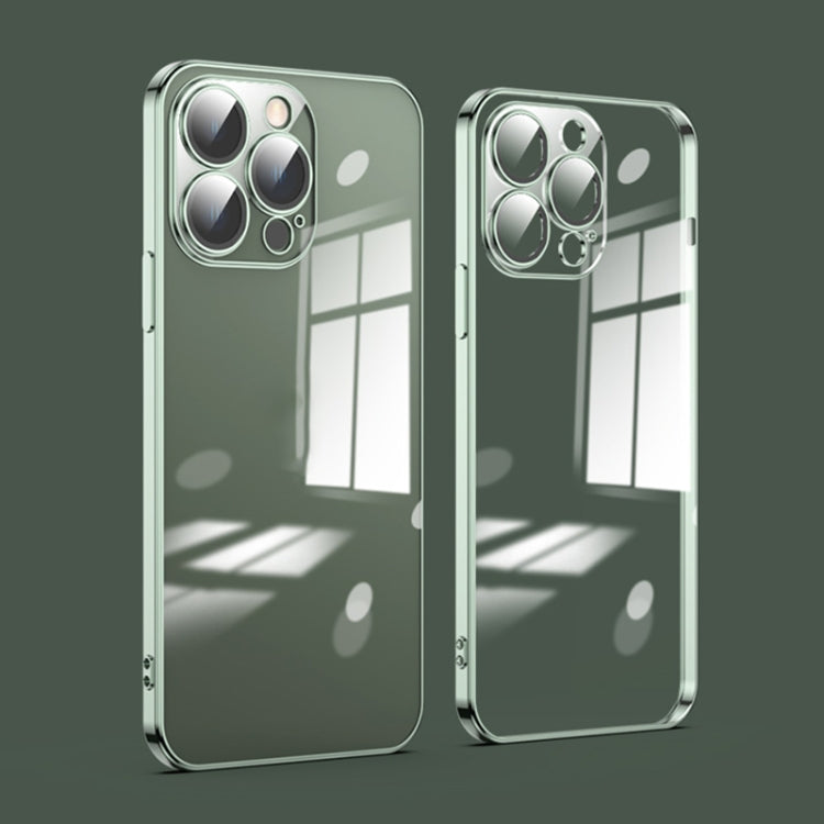 Dustproof Glass Lens Protection Electroplating Phone Case, For iPhone 13 Pro Max, For iPhone 12