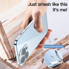 Dustproof Glass Lens Protection Electroplating Phone Case, For iPhone 13 Pro Max, For iPhone 12