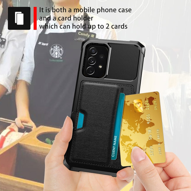ZM02 Card Slot Holder Phone Case, For Samsung Galaxy S20+, For Samsung Galaxy S20 Ultra, For Samsung Galaxy Note20, For Samsung Galaxy Note20 Ultra, For Samsung Galaxy A72, For Samsung Galaxy A52, For Samsung Galaxy A12, For Samsung Galaxy S10