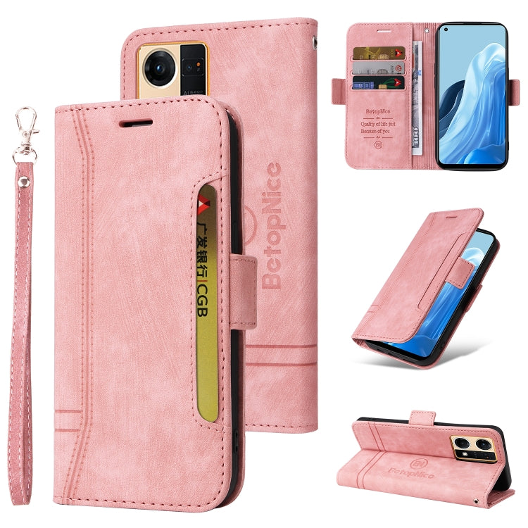BETOPNICE Dual-side Buckle Leather Phone Case, For Realme 9i / A96 4G / A76 4G / A36 4G, For vivo S12, For OPPO Reno7 / F21 Pro, For vivo S12 Pro / V23 Pro 5G