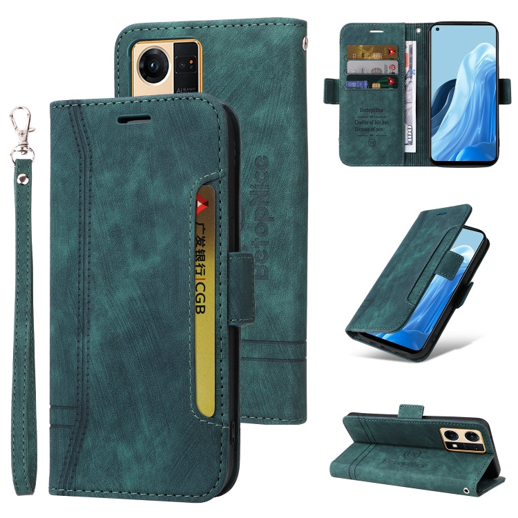 BETOPNICE Dual-side Buckle Leather Phone Case, For Realme 9i / A96 4G / A76 4G / A36 4G, For vivo S12, For OPPO Reno7 / F21 Pro, For vivo S12 Pro / V23 Pro 5G