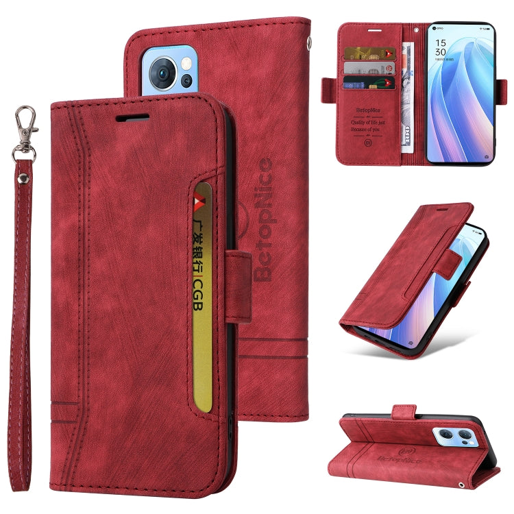 BETOPNICE Dual-side Buckle Leather Phone Case, For Realme GT Neo2 5G CN Version, For OPPO Reno 7 5G Global / Find X5 Lite, For Realme C21, For vivo Y76 5G